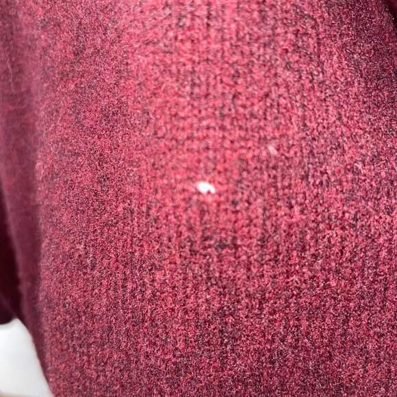 Polo Ralph Lauren Men's Sweater Lambswool Size XL V-Neck Maroon Long Sleeve - Picture 4 of 8
